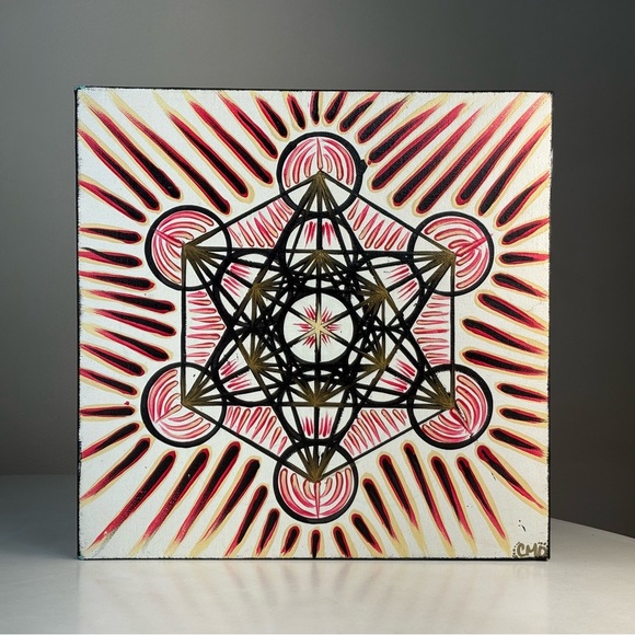 12” x 12” Flower of Life Original Painting by Courtney...